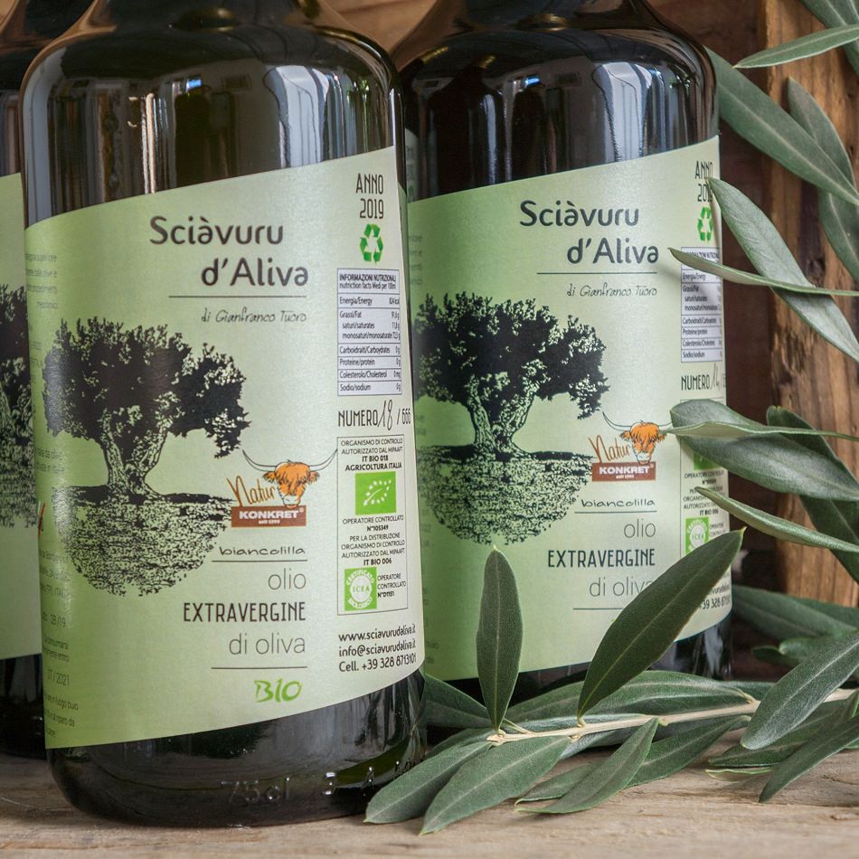Naturkonkret Olivenöl Biancolilla Sizilien