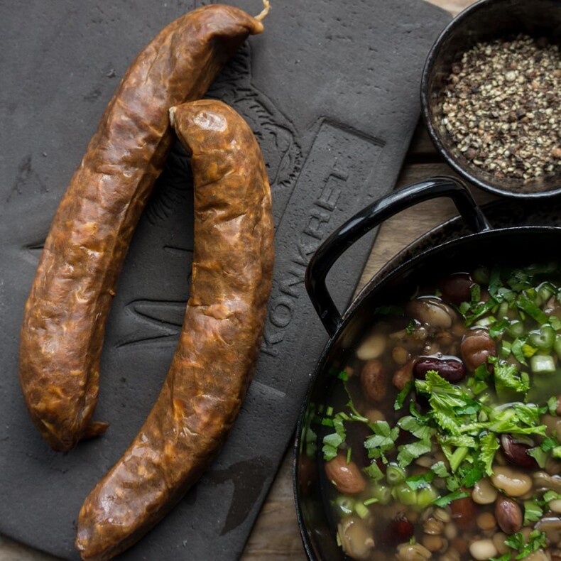 Geräucherte Siedwurst
