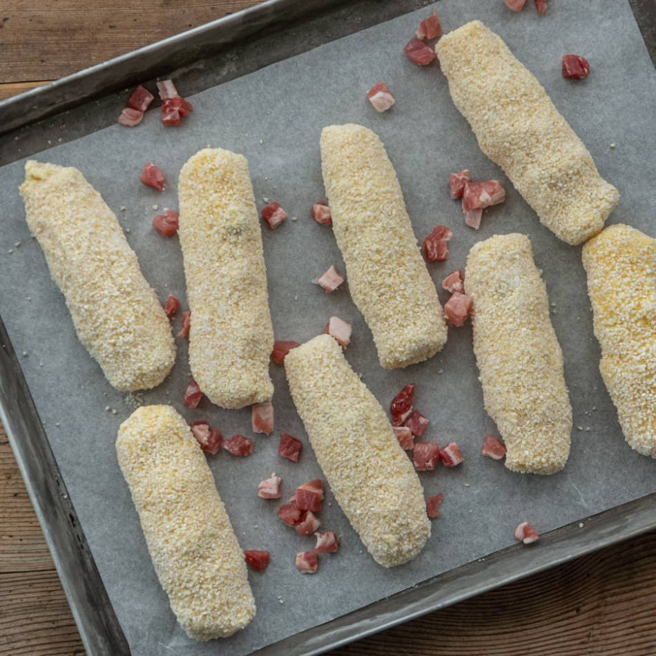 Kroketten mit Wollschwein-Speckwürfeli Natur Konkret - Onlineshop Kroketten mit Wollschwein-Speckwürfeli