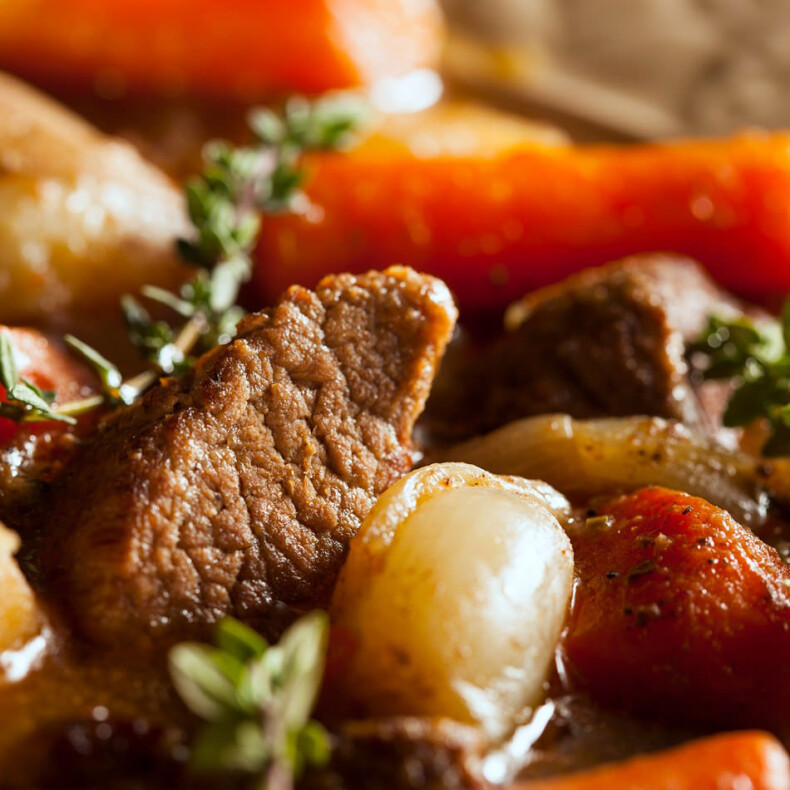 Wollschwein-Ragout
