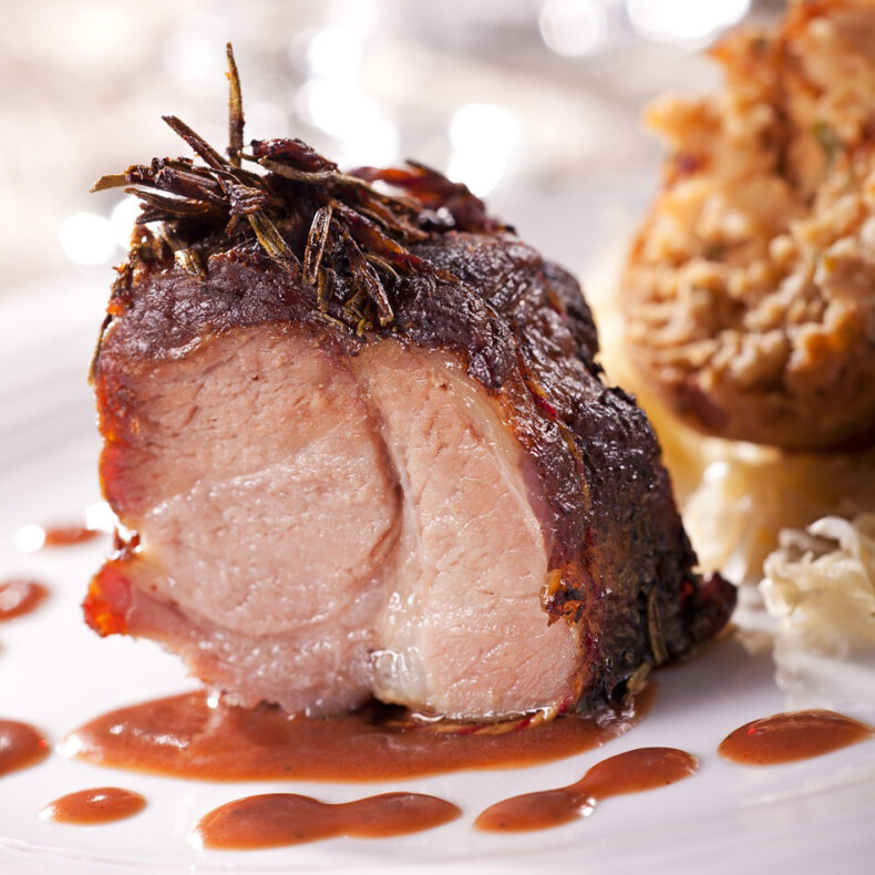 Wollschwein-Braten