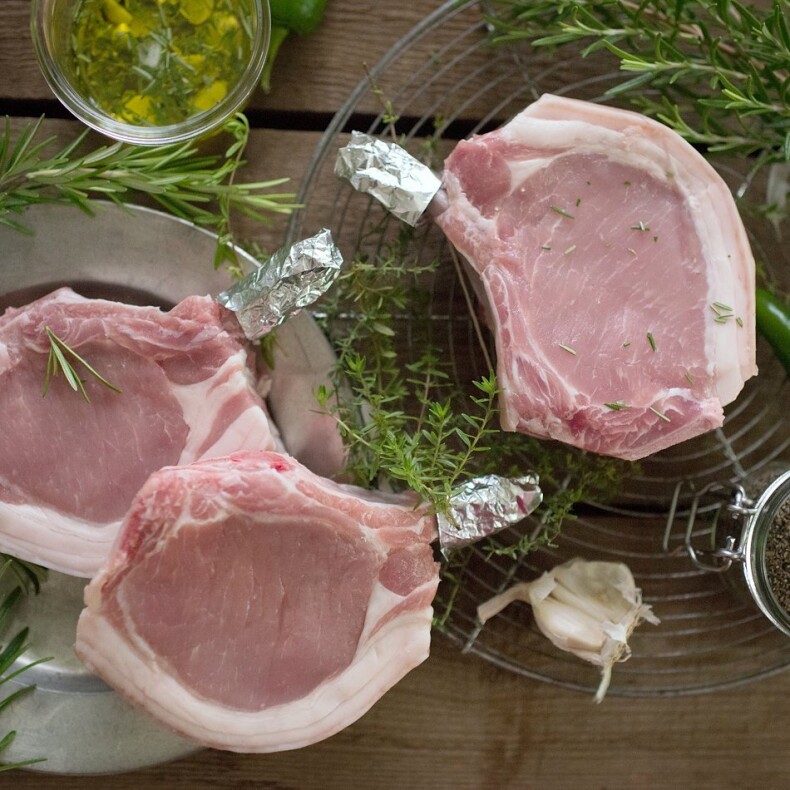 Bauern-Kotelett Weideschwein
