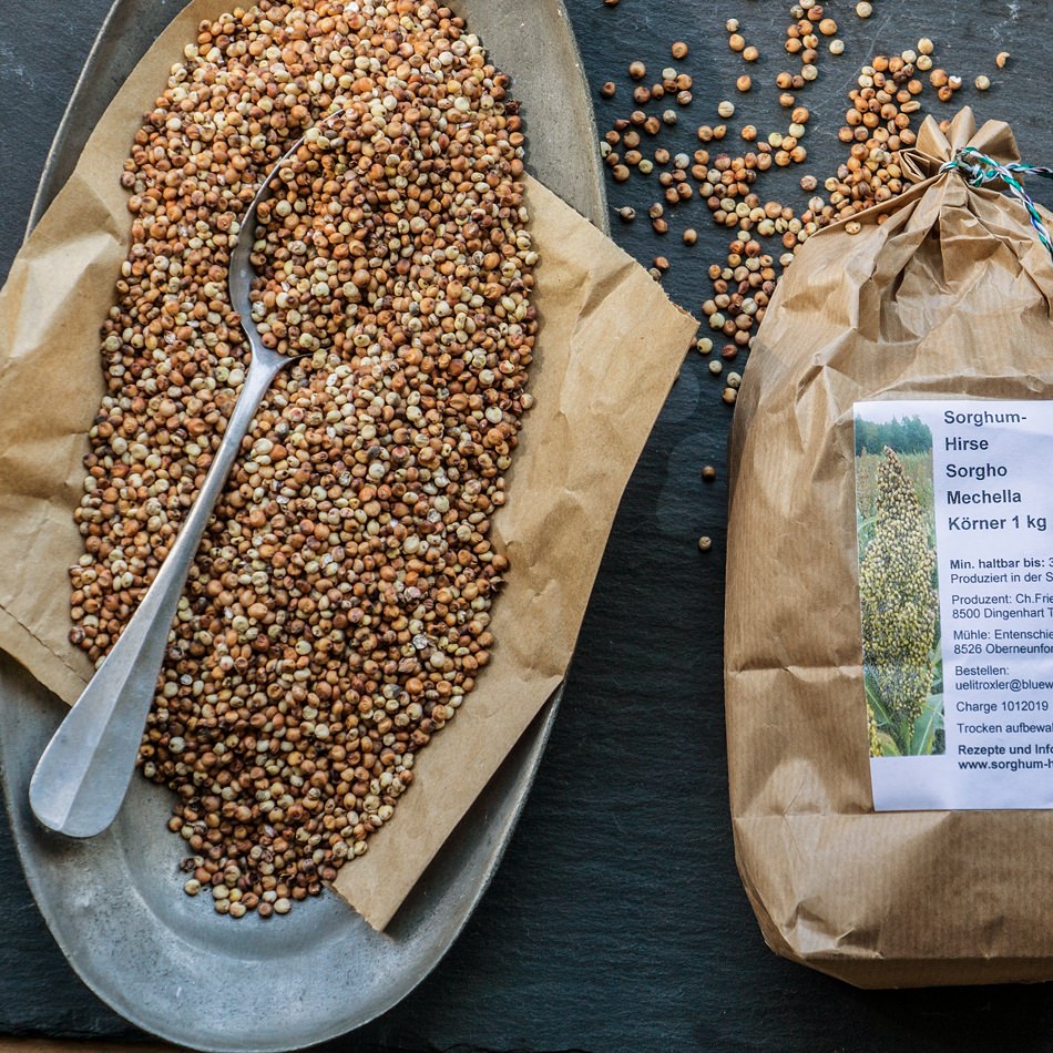 Grani di miglio e sorgo