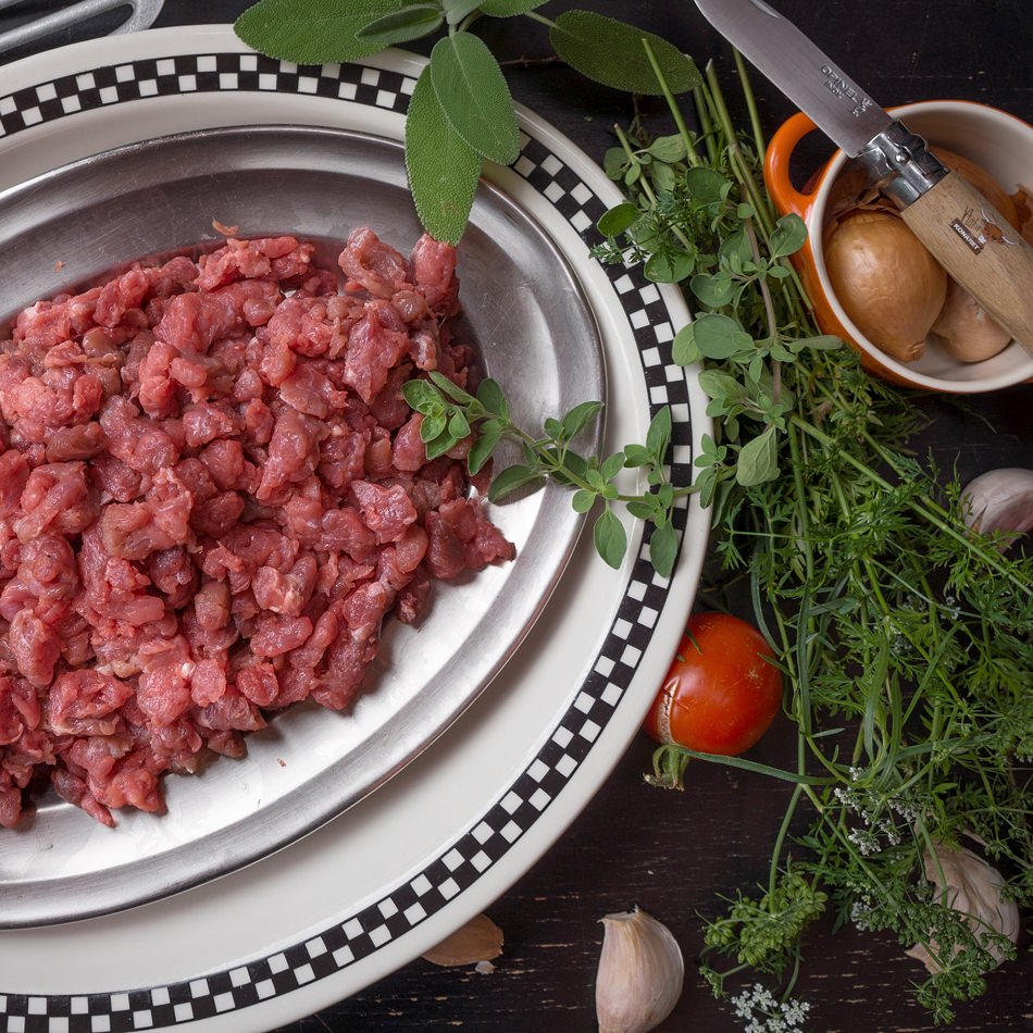 Carne tritata grossolana