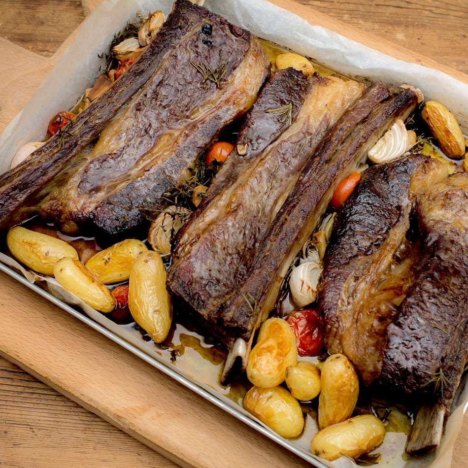 Bio Wasserbüffel Short Ribs Natur Konkret - Onlineshop Bio Wasserbüffel Short Ribs